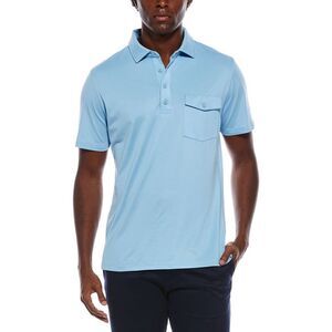 Ben Sherman Mens Air Pique Sports Fit Polo Shirt, Blue